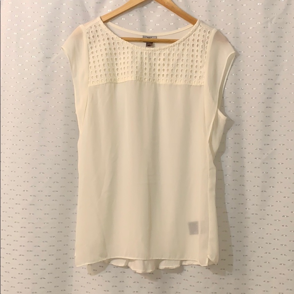 Sleeveless round neck top - Picture 3 of 9
